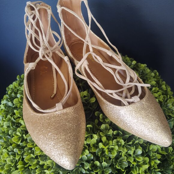 Candie's Shoes - Ballet-Flats 🩰 Cinderella-Sparkle New Shoes~ Size: 8.5